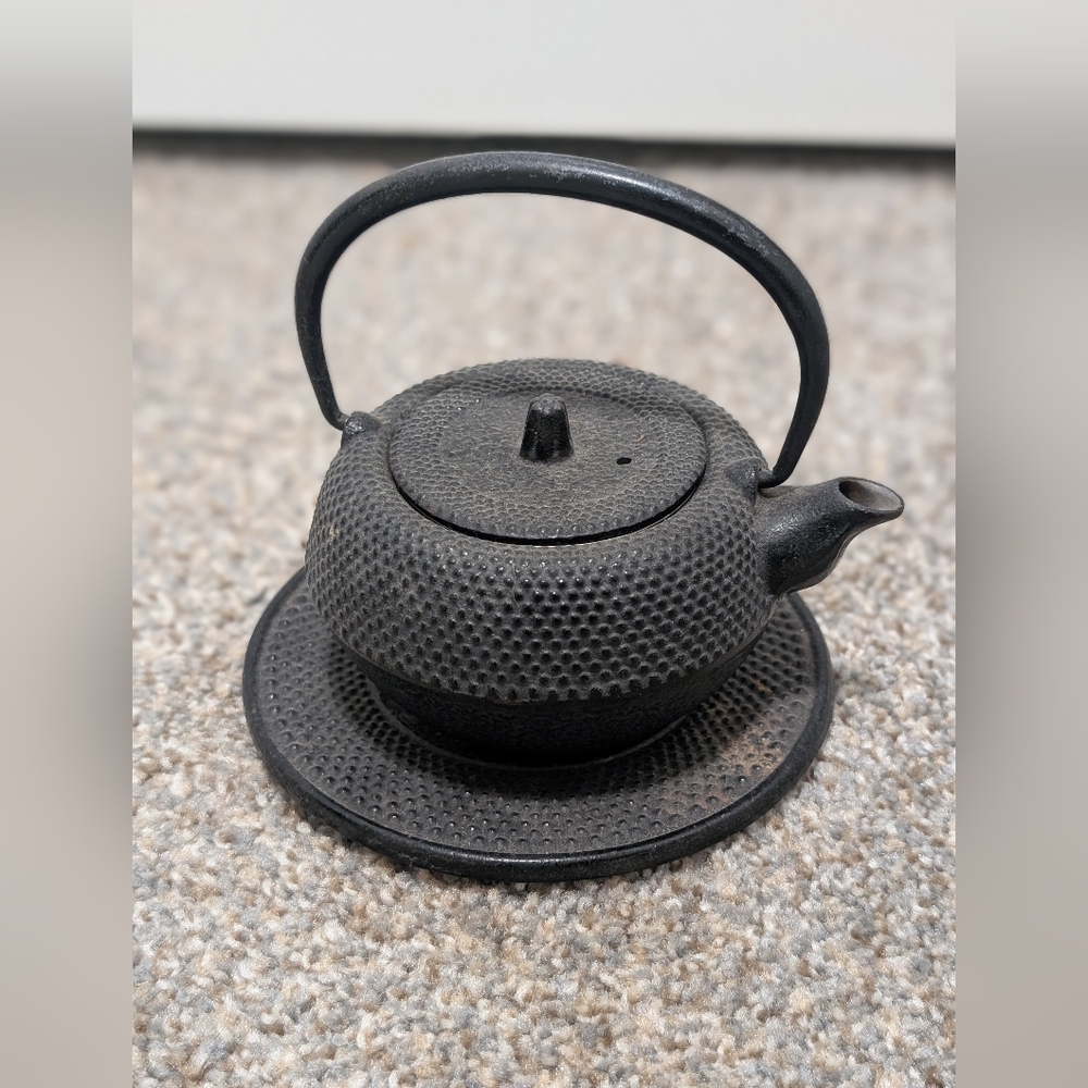 Vintage Cast Iron Teapot